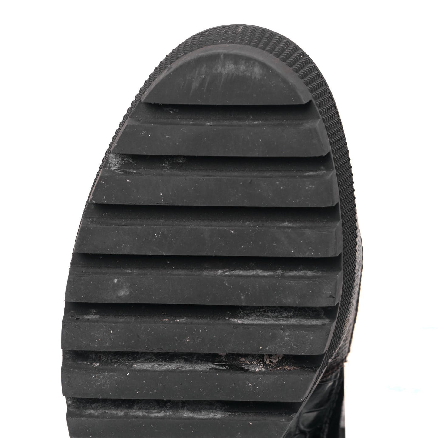 Suede Calfskin Crocodile Embossed Patent Monogram Laureate Platform Desert Boots 40 Black