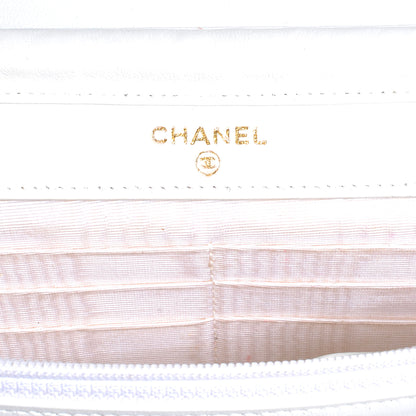 Chanel Caviar Wallet on Chain WOC White 6 of 7