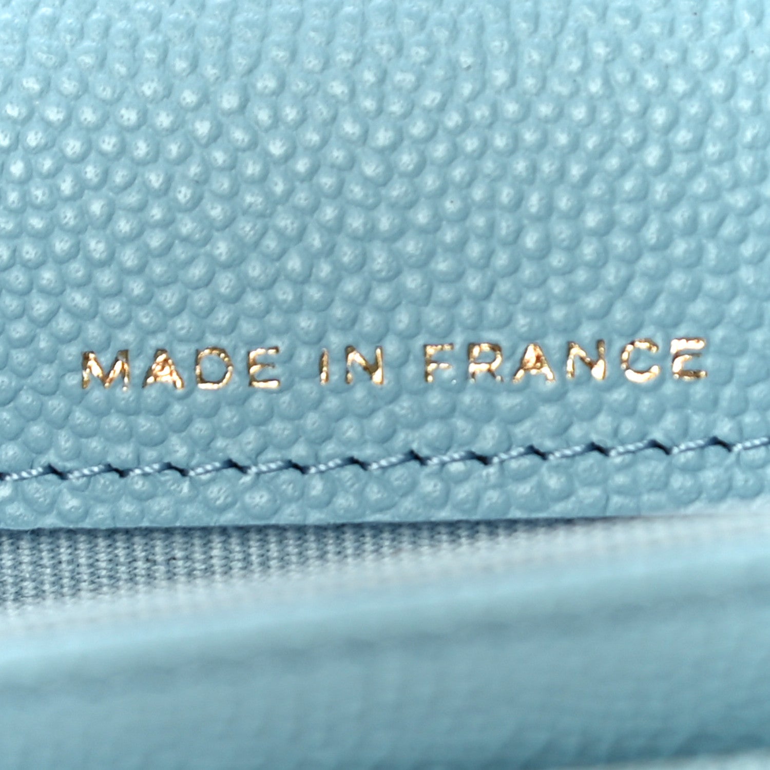 Chanel Caviar Quilted Flap Card Holder Wallet Light Blue 7 of 11