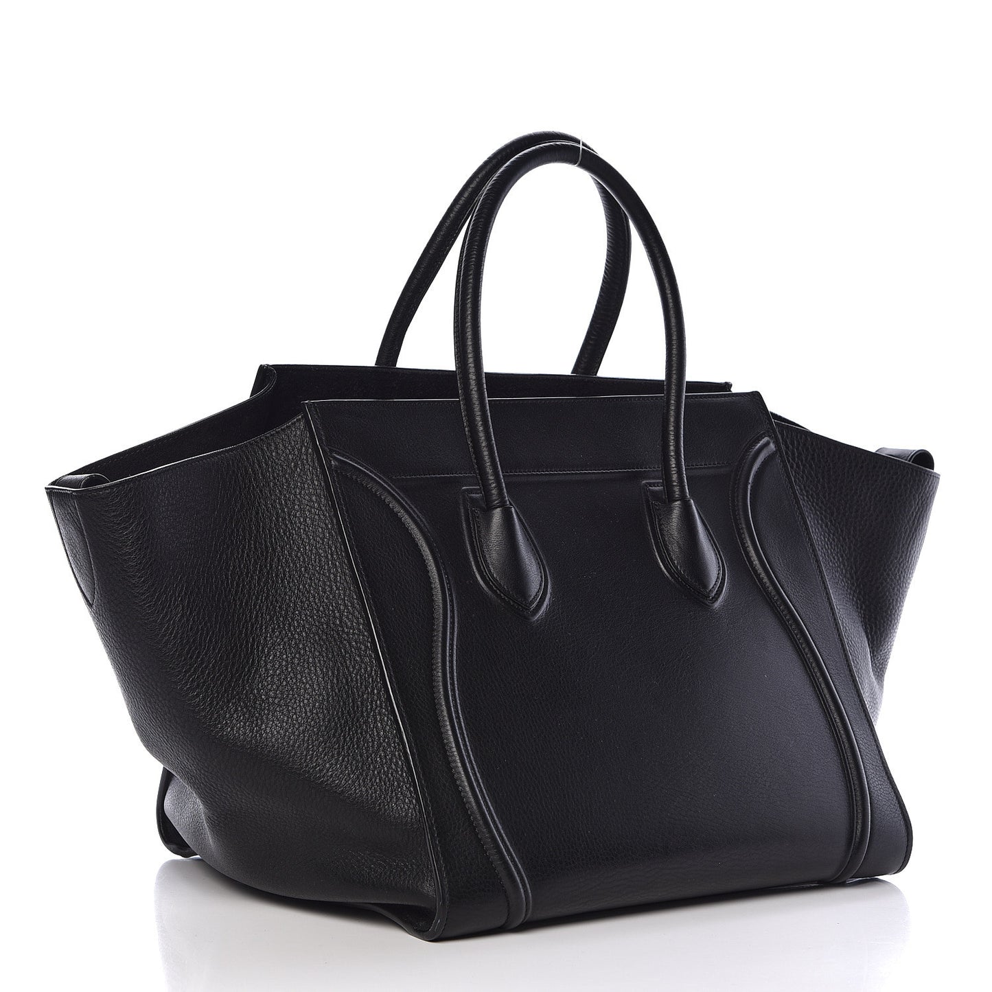 Supple Calfskin Medium Phantom Luggage Black