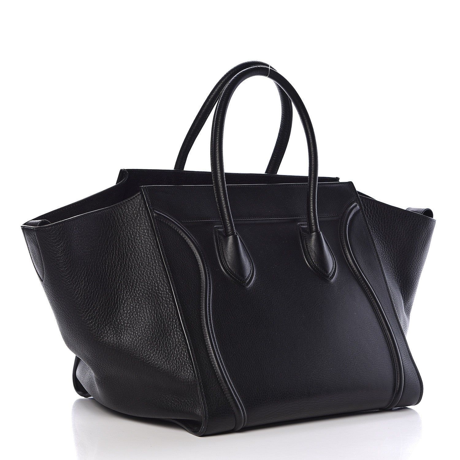 Celine Supple Calfskin Medium Phantom Luggage Black 3 of 12
