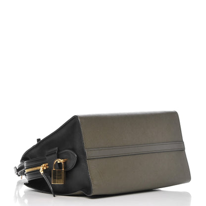 Prada Saffiano City Calf Medium Esplanade Tote Militare Black 5 of 13