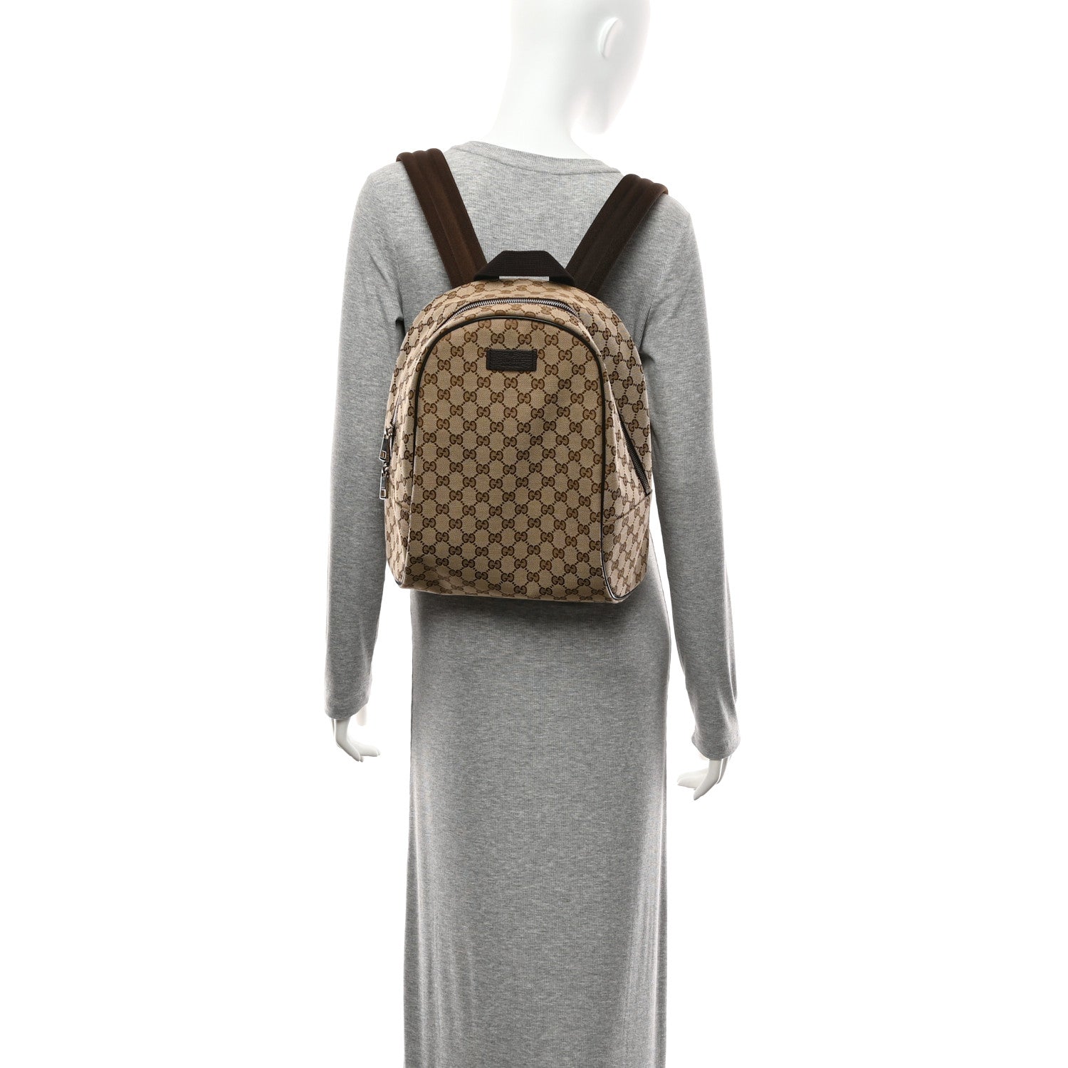 Gucci Monogram Travel Backpack Dark Brown 2 of 11