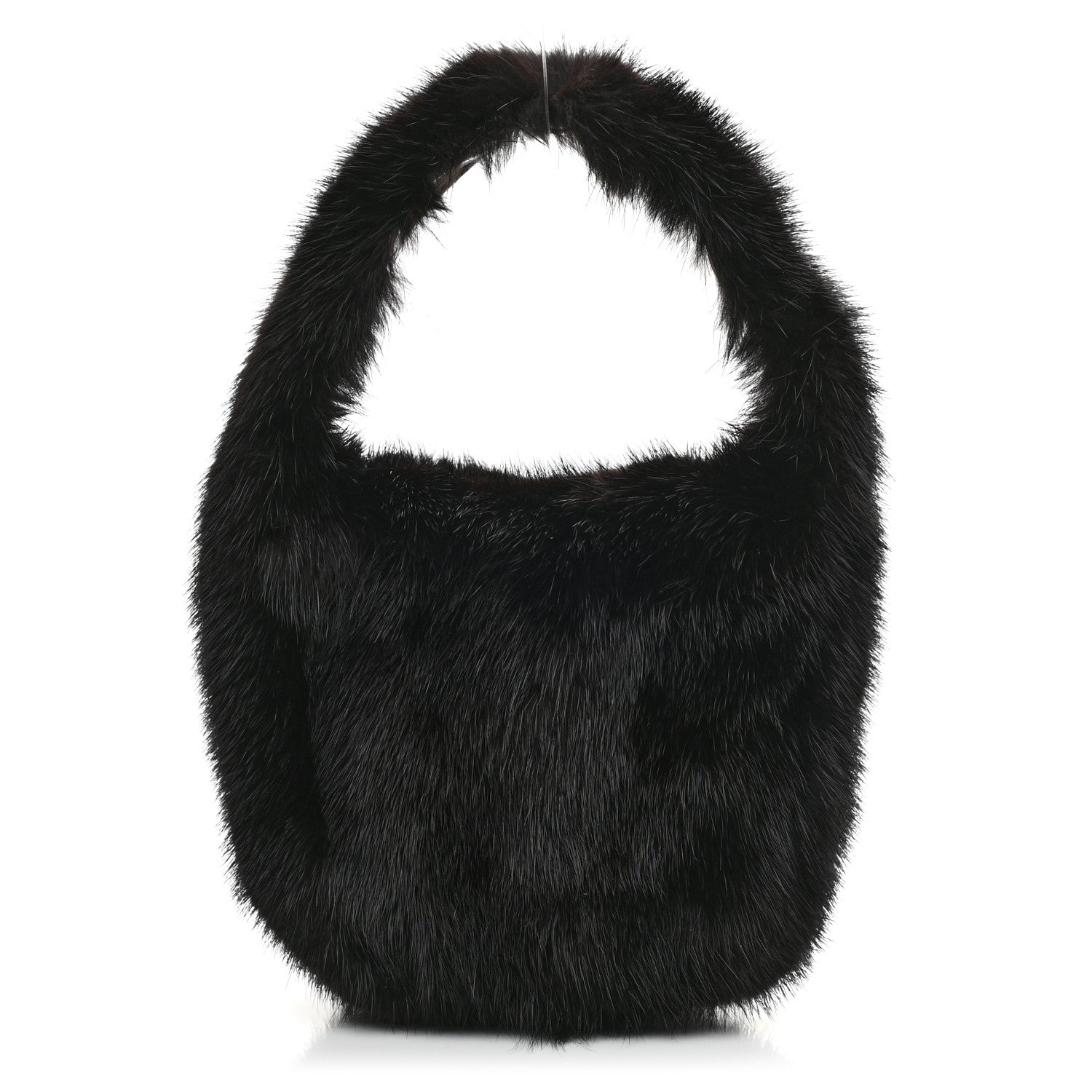 Gucci Mink Fur Hobo Black 1 of 9
