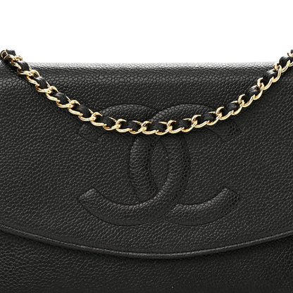 Chanel Caviar Timeless CC Wallet On Chain WOC Black 9 of 12