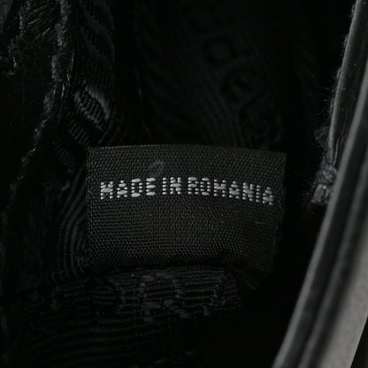 Prada Glace Calfskin Studded Crossbody Black 7 of 11