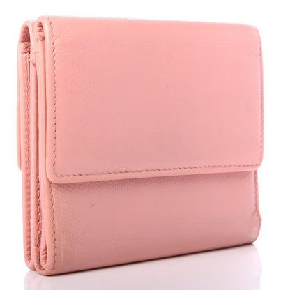 Chanel Grained Calfskin CC Button Compact Wallet Pink 3 of 9