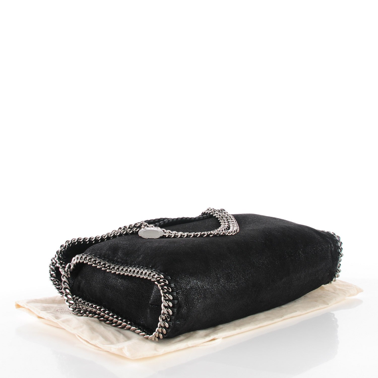Stella McCartney Shaggy Deer Falabella Fold Over Tote Black 4 of 9