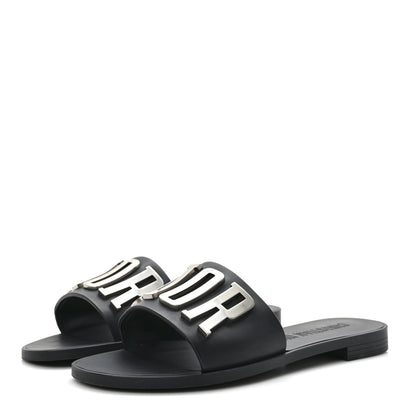 Christian Dior Calfskin Dio(r)evolution 10mm Slide Sandals 39 Black 3 of 11
