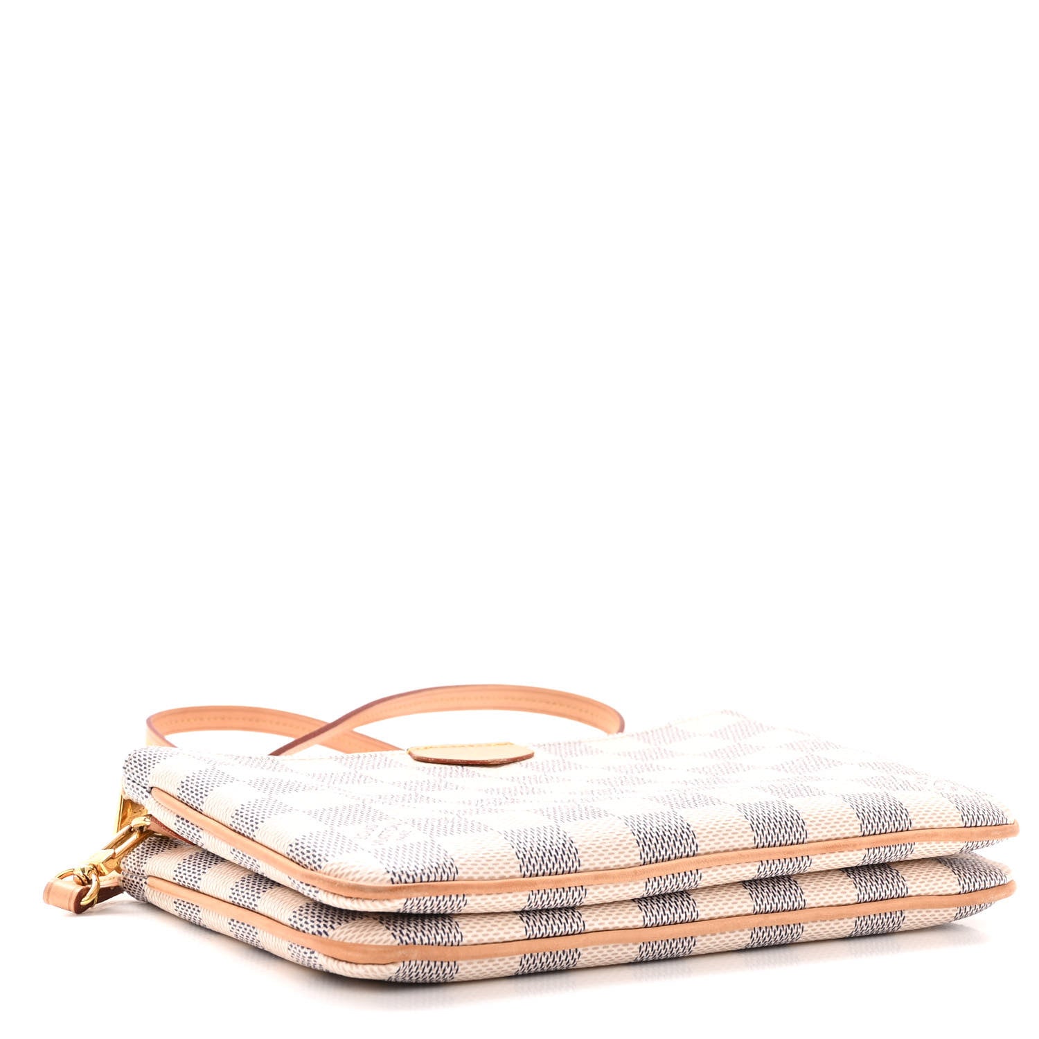 Louis Vuitton Damier Azur Double Zip Pochette 4 of 11