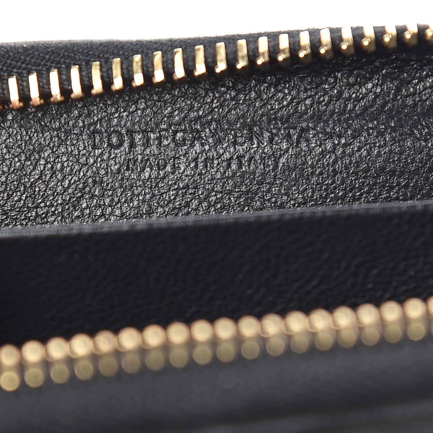 Nappa Intrecciato Zip Around Coin Purse Black