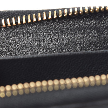Bottega Veneta Nappa Intrecciato Zip Around Coin Purse Black 6 of 8
