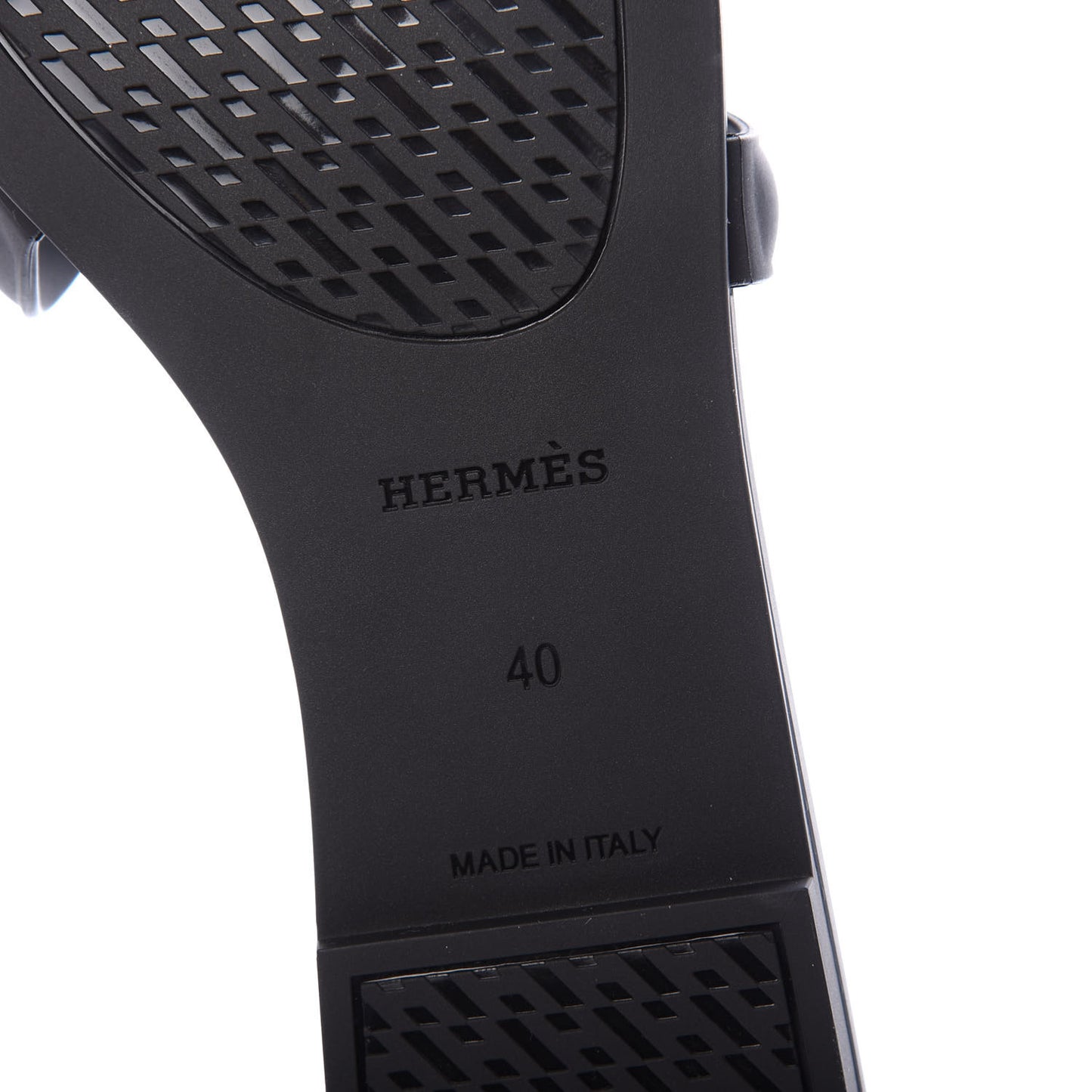 Rubber Aloha Sandals 40 Black