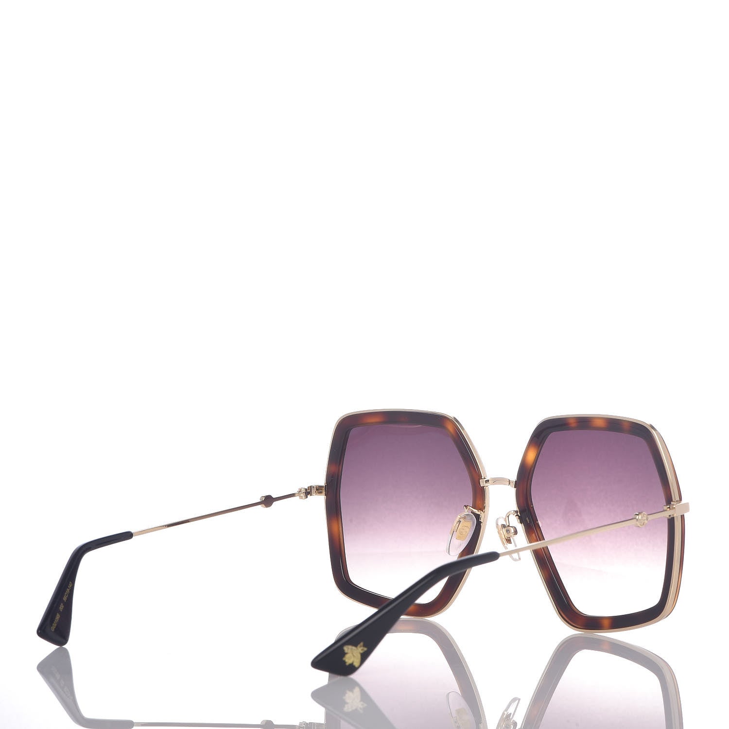 Gucci Square Frame GG0106S Sunglasses Tortoise 4 of 7