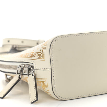 Gucci X SEGA Calfskin GUCCY Stars Mini Dome Shoulder Bag Mystic White Gold 8 of 9