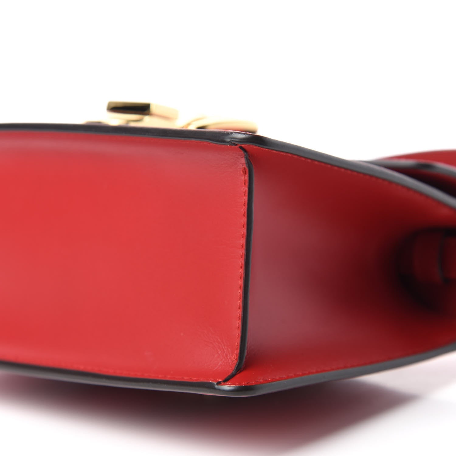 Gucci Calfskin Mini Sylvie Top Handle Bag Hibiscus Red 7 of 11