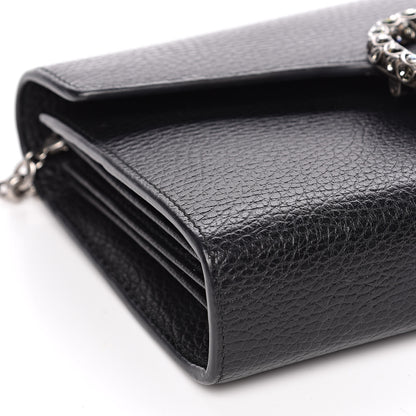 Gucci Calfskin Mini Dionysus Chain Wallet Black 8 of 11