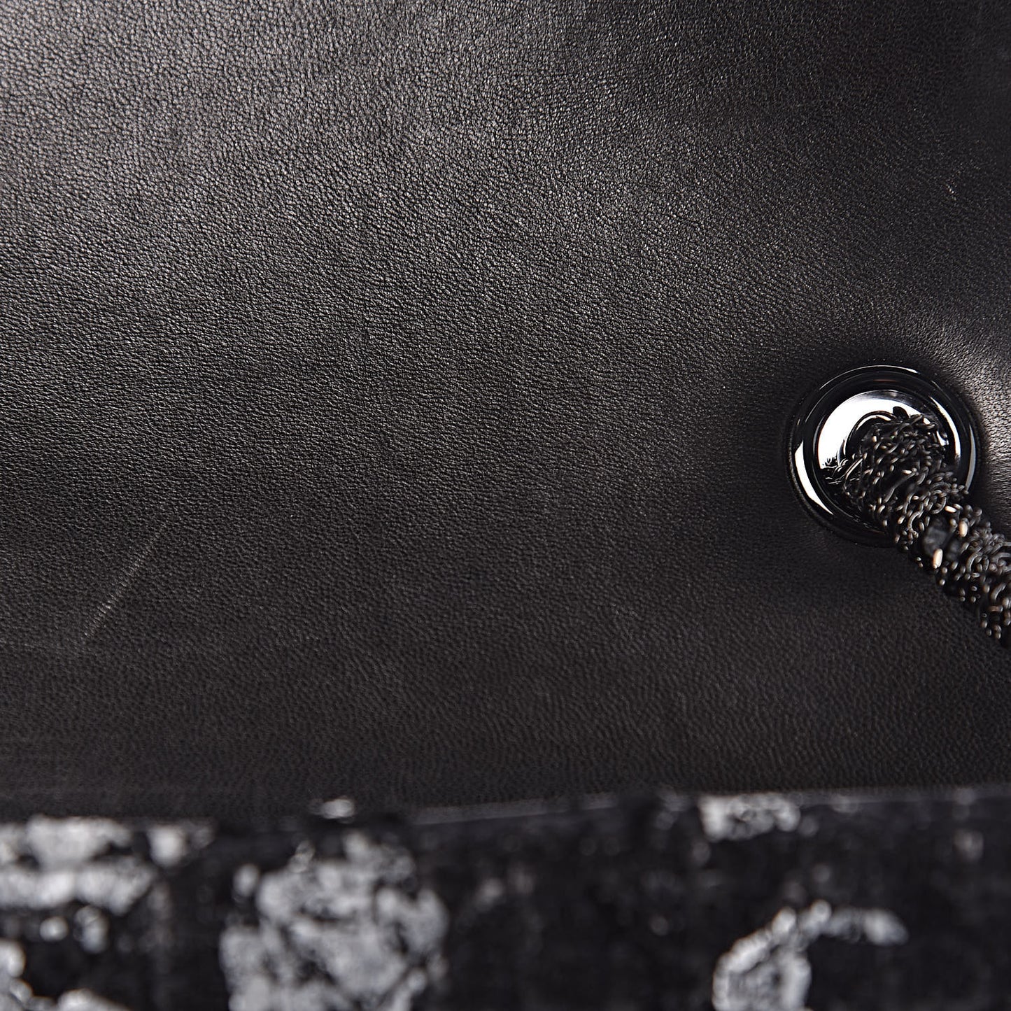 Tweed Westminster Pearl Flap Black