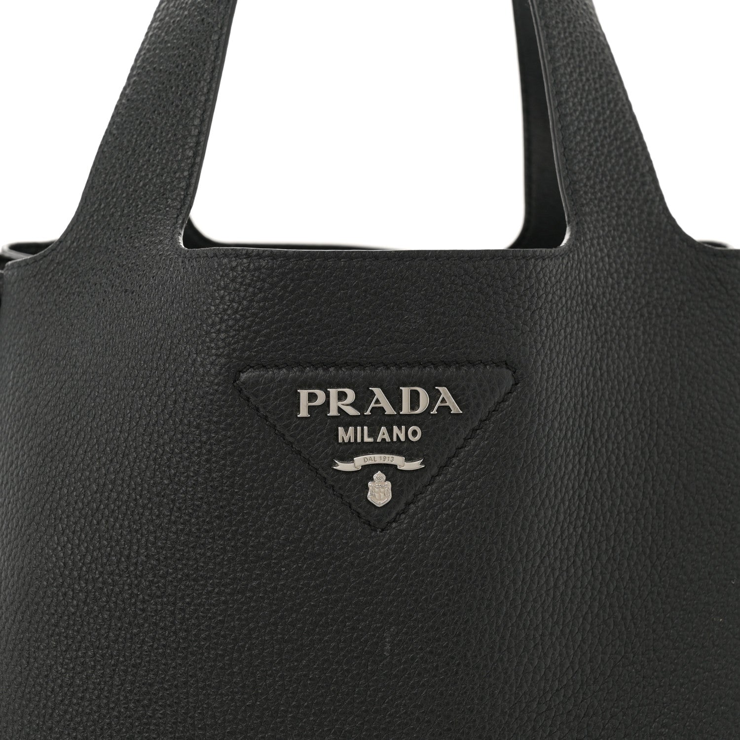 Prada Vitello Daino Soft Large Dynamique Tote Black 9 of 15