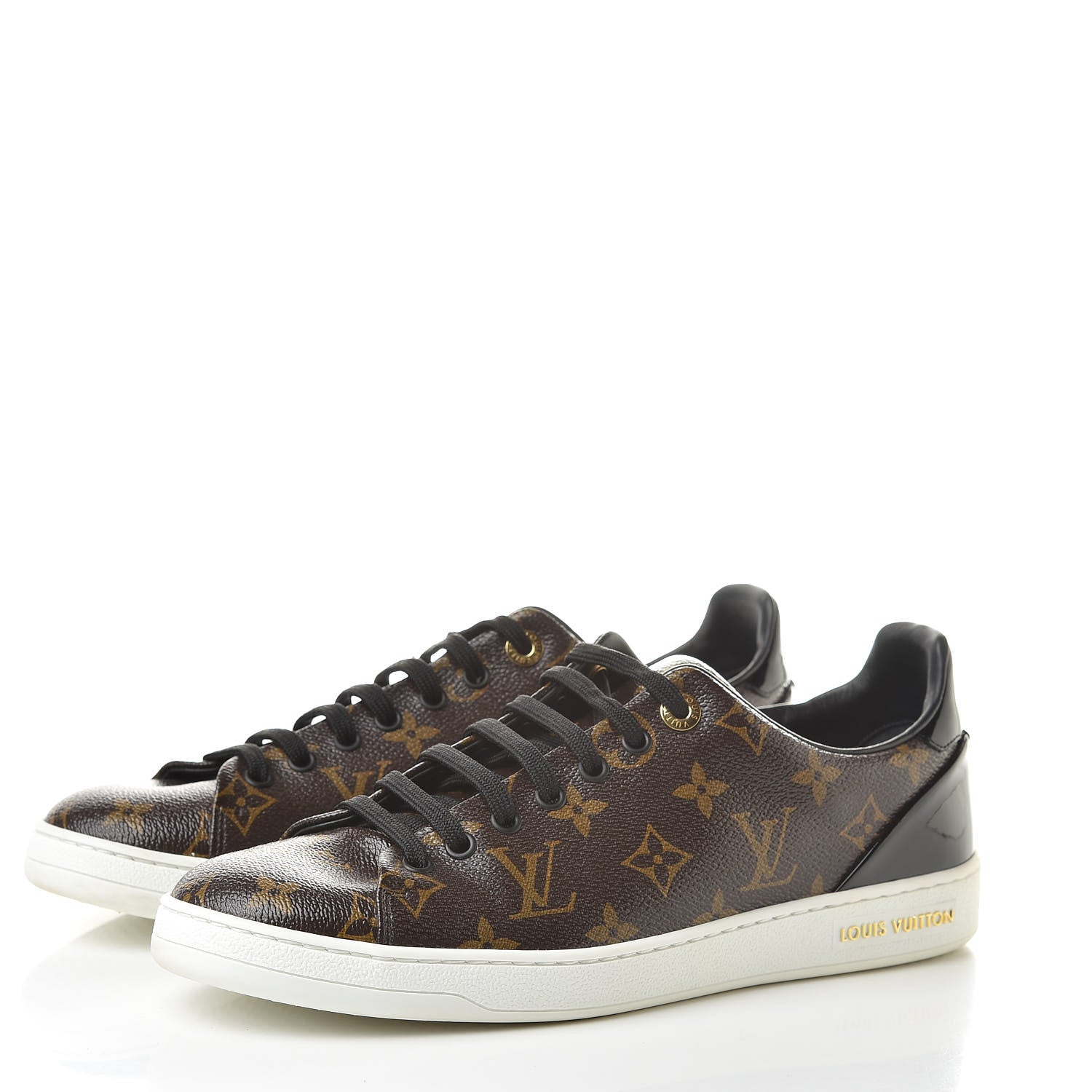 Louis Vuitton Patent Monogram Frontrow Sneakers 41 3 of 9