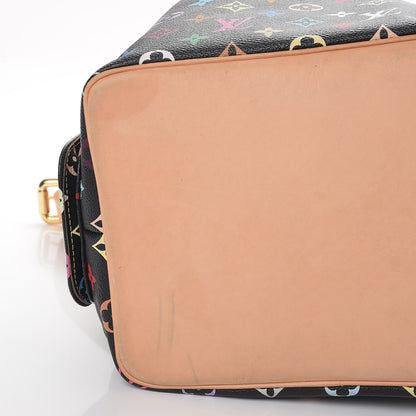 Louis Vuitton Monogram Multicolor Petit Noe Black 10 of 10