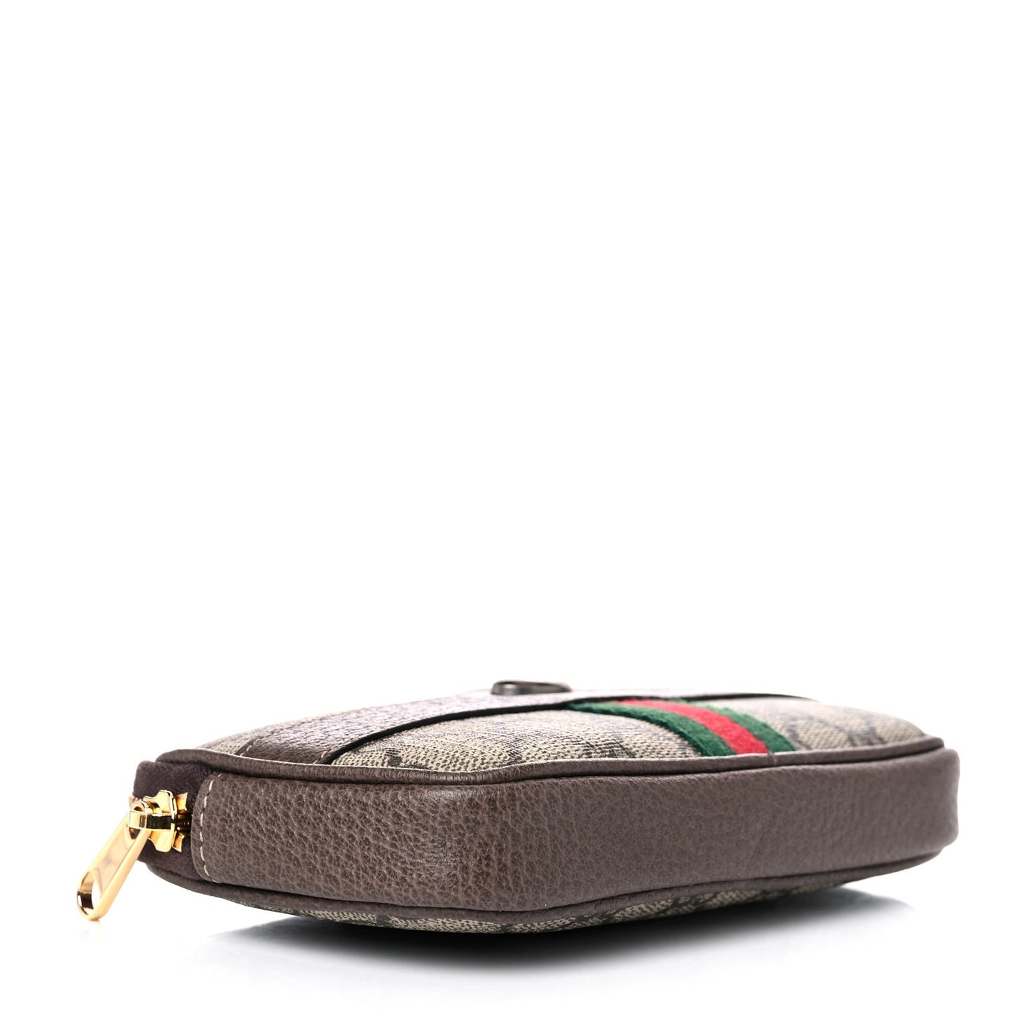 GG Supreme Monogram Web Ophidia Belted iPhone Case 95 38 Dark Brown