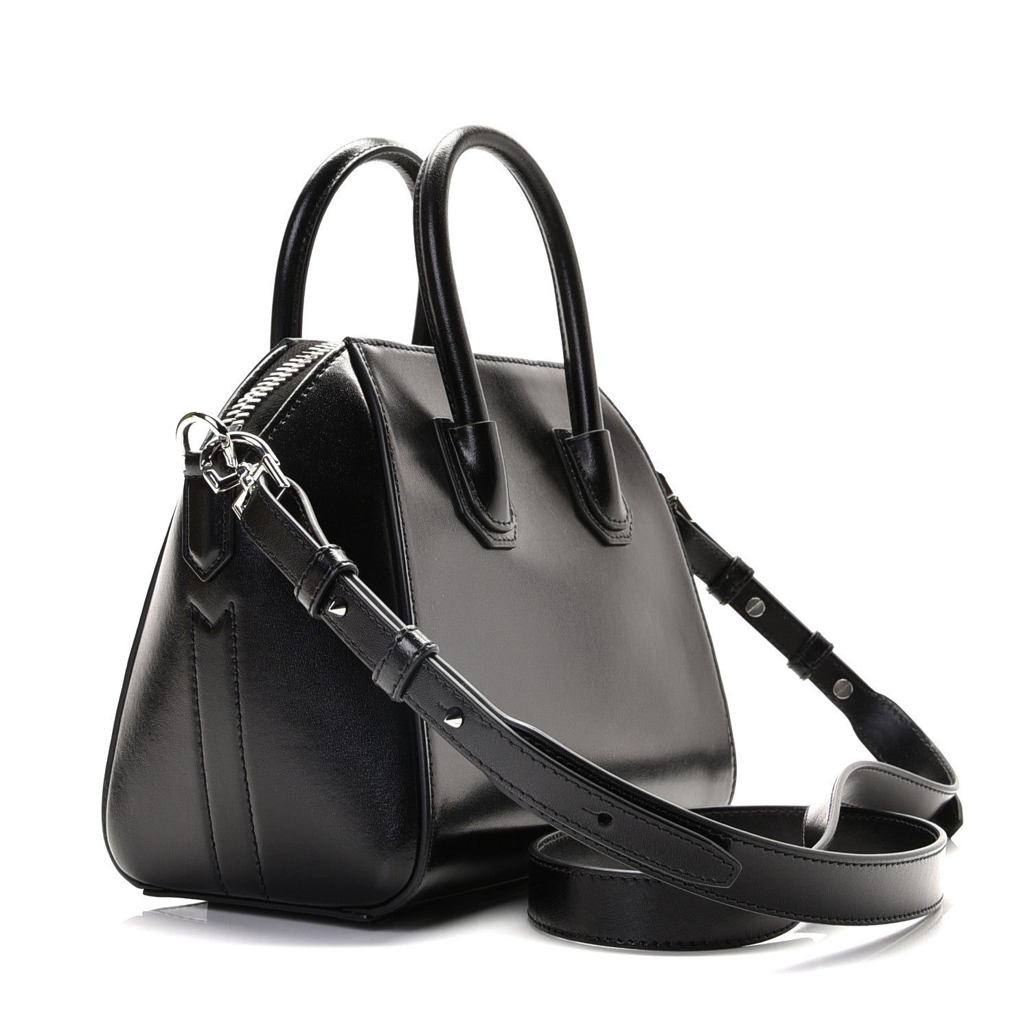 Givenchy Shiny Lord Calfskin Mini Antigona Black 3 of 8