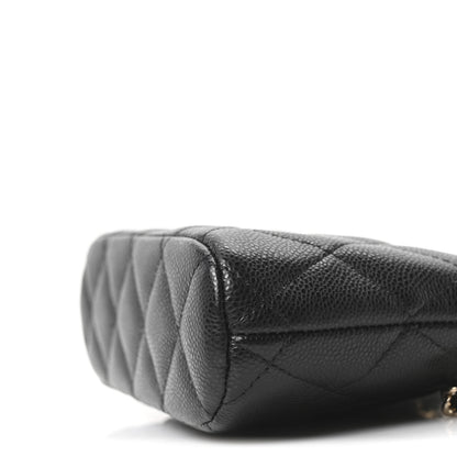 Chanel Caviar Quilted Classic Clutch With Chain Black 10 of 11