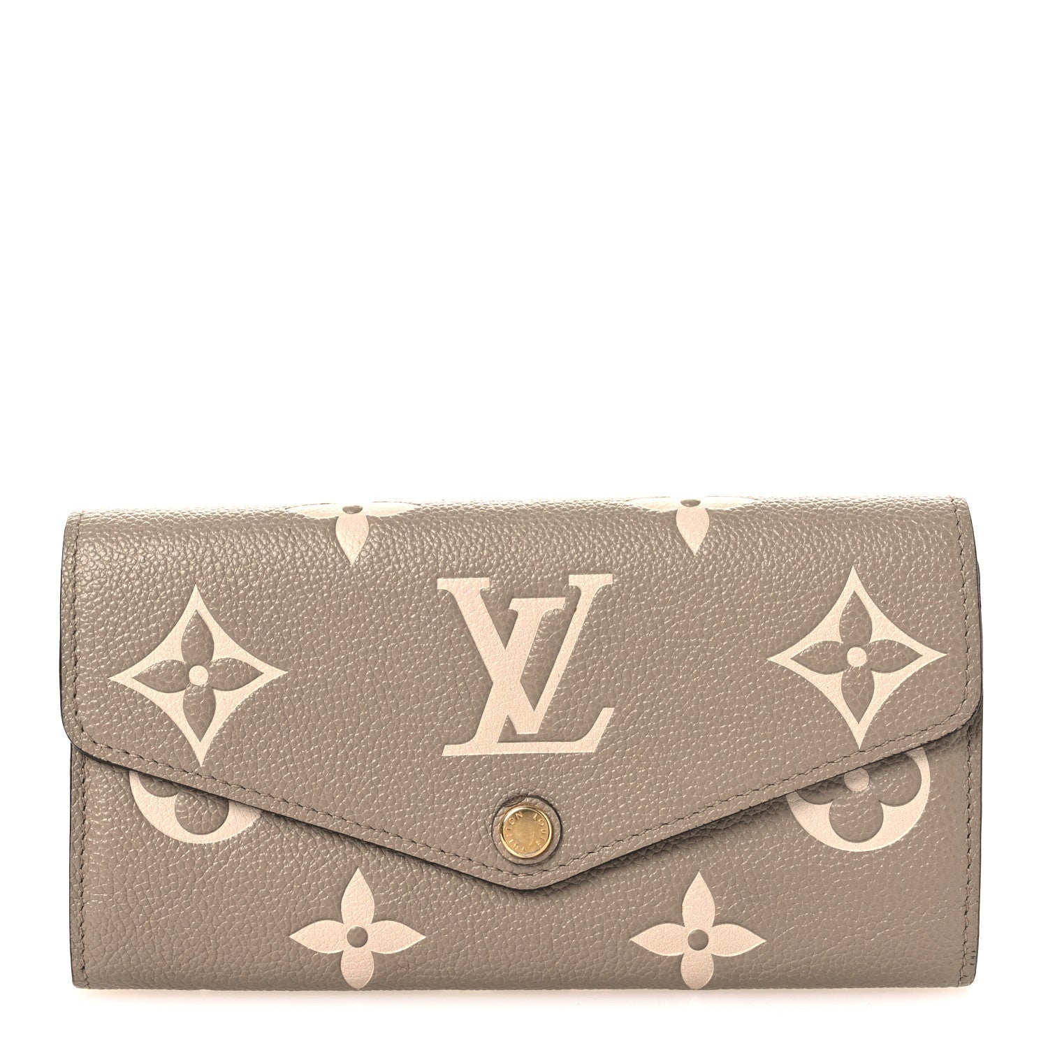 Louis Vuitton Empreinte Monogram Giant Sarah Wallet Tourterelle Creme 1 of 10