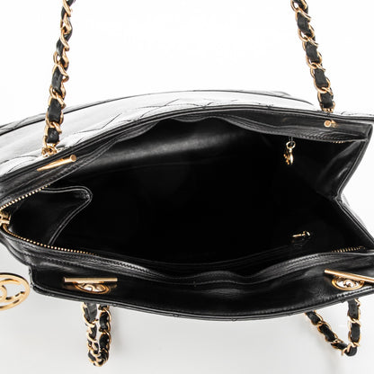 Chanel Lambskin Quilted Shoulder Bag Black 5 of 7