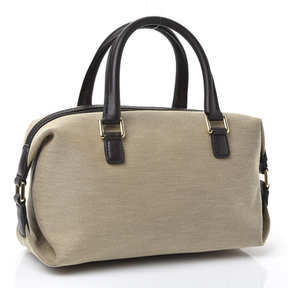 Gucci Canvas Small Satchel Beige 2 of 9