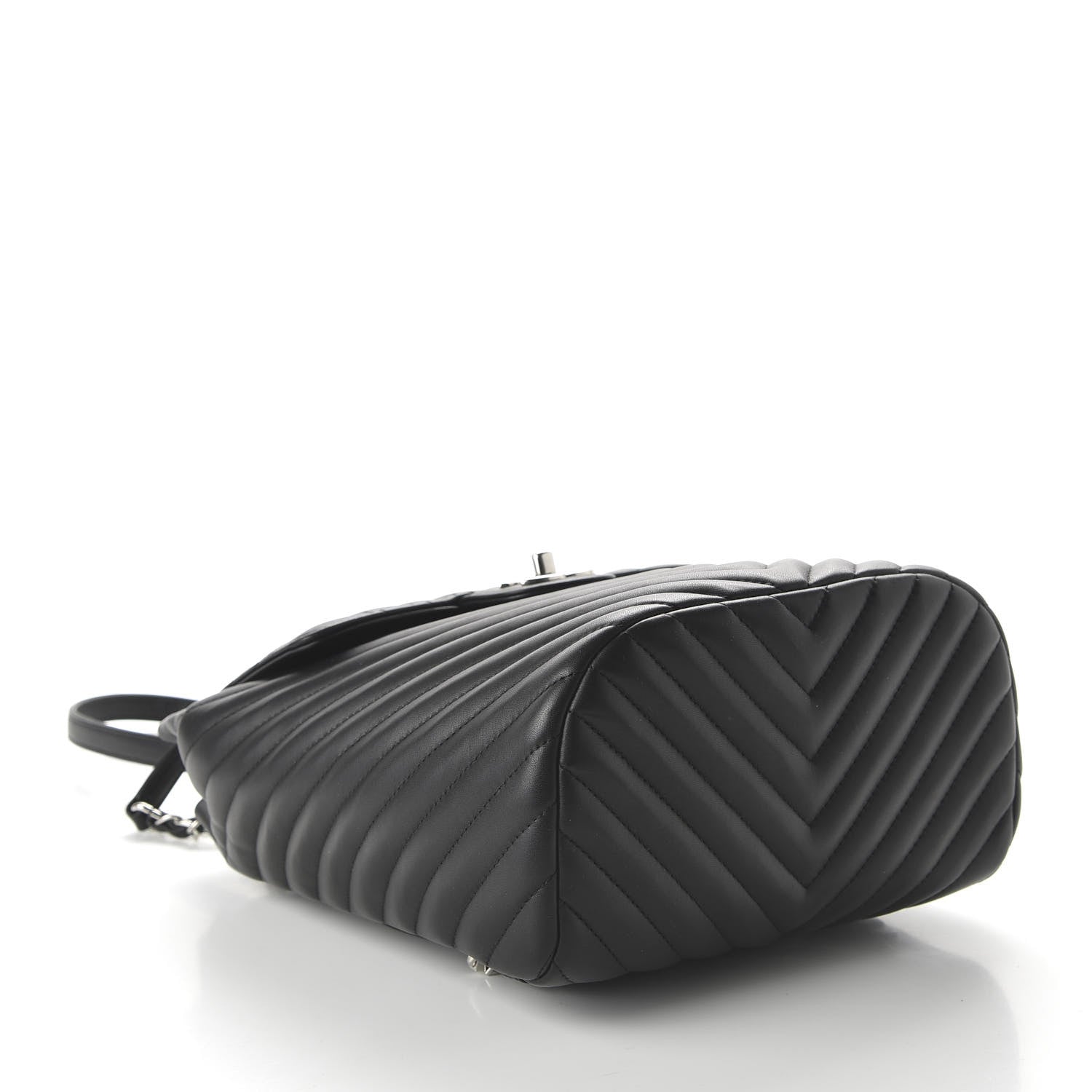 Chanel Calfskin Chevron Quilted Small Urban Spirit Backpack Black 3 of 10