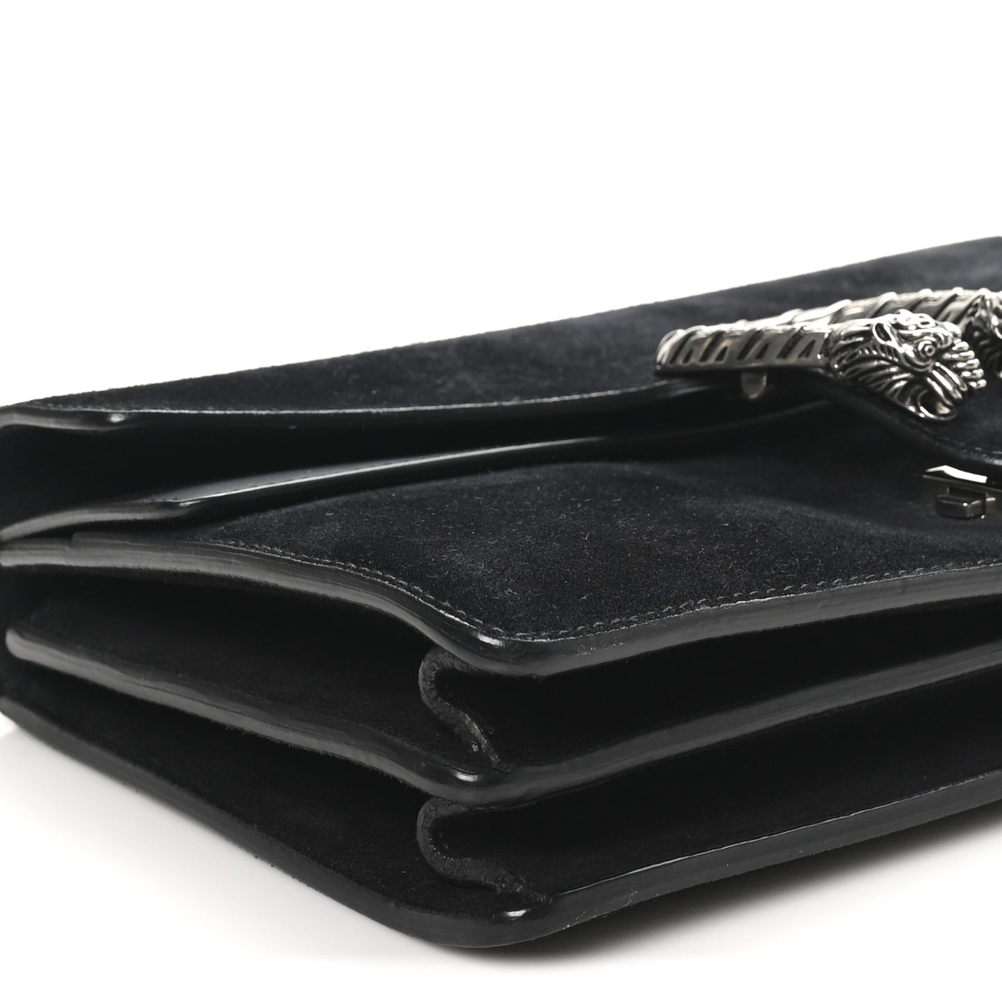 Suede Small Dionysus Shoulder Bag Black