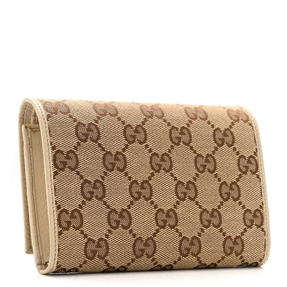 Gucci Monogram Two Fold Wallet Beige 3 of 10