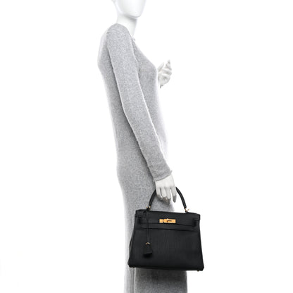 Hermes Togo Kelly Retourne 28 Black 2 of 10