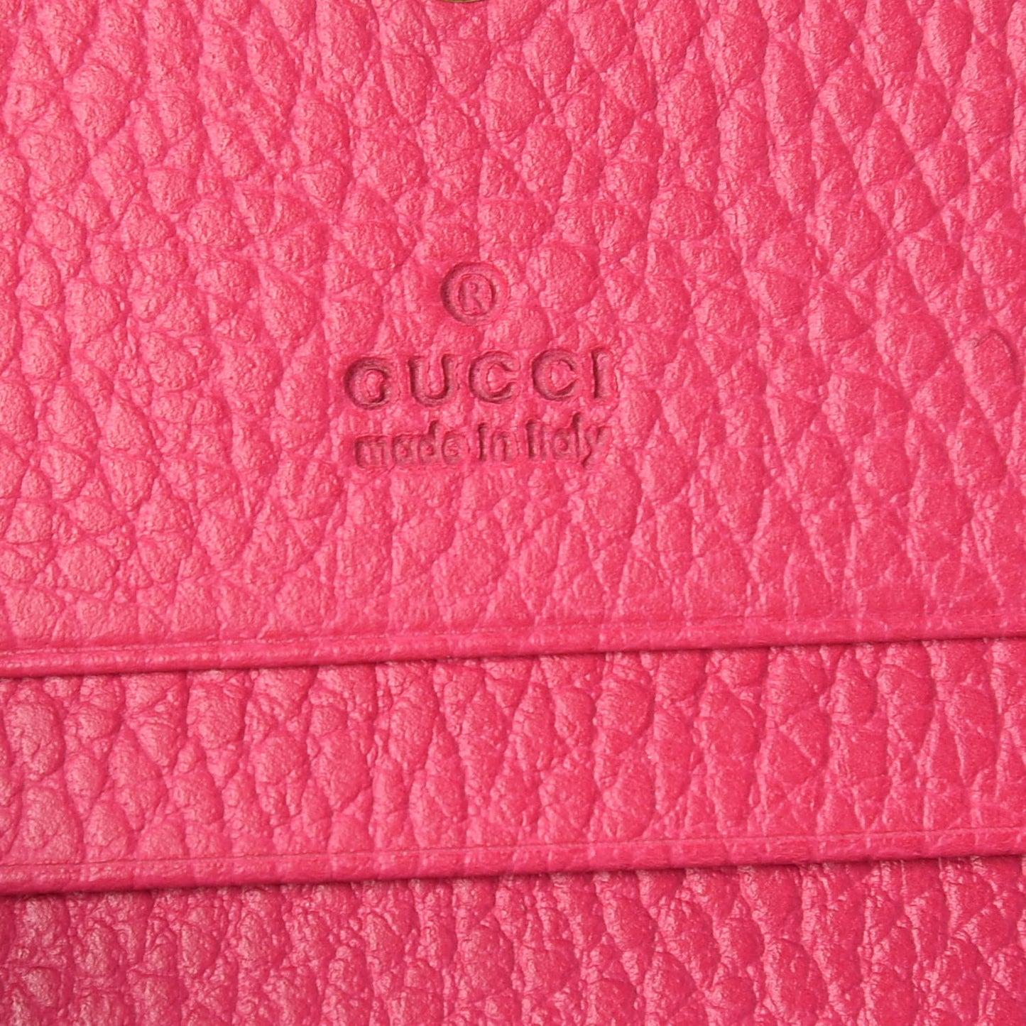 Dollar Calfskin GG Marmont Card Case Box Pink