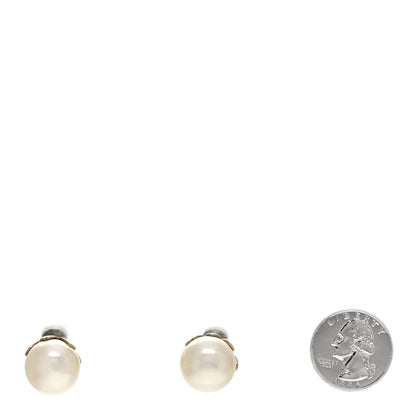 Christian Dior Pearl Mise En Dior Tribal Earrings Gold 2 of 4