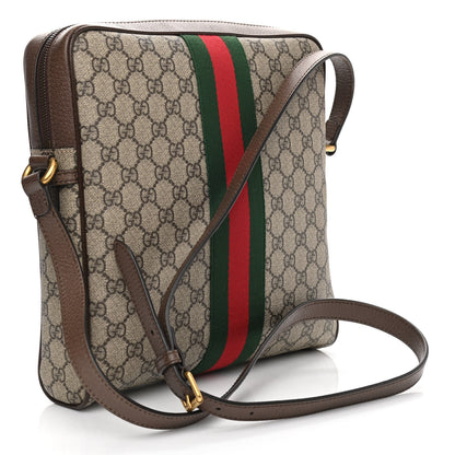 Gucci GG Supreme Monogram Web Medium Ophidia Messenger Bag Brown 3 of 14
