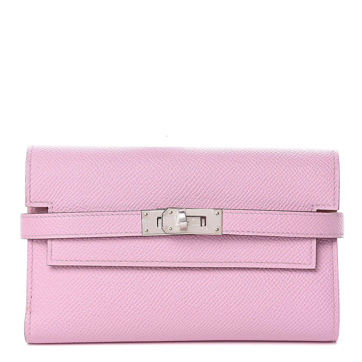 Hermes Epsom Medium Kelly Wallet Mauve Sylvestre Jaune de Naples 1 of 8