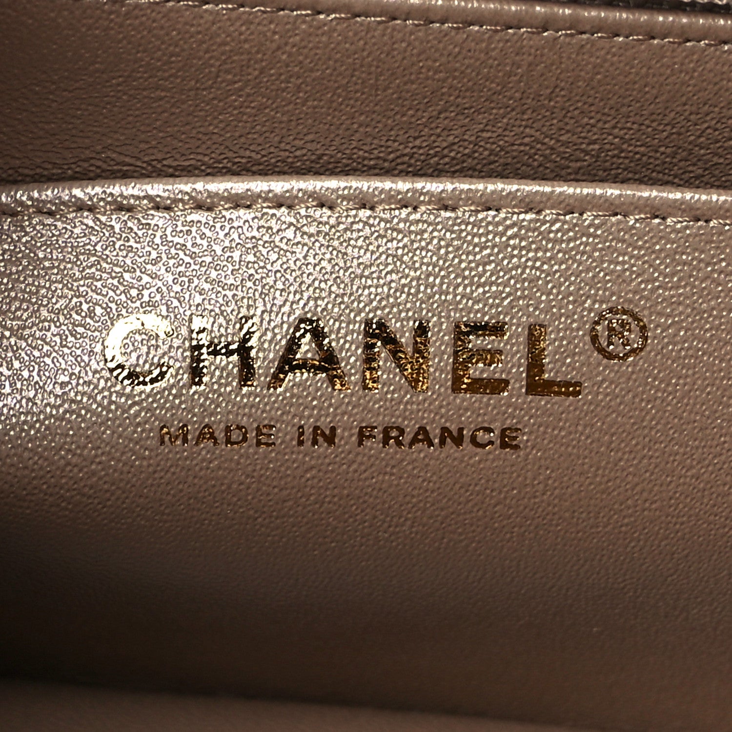 Chanel Metallic Goatskin Quilted Mini Rectangular Flap Gold 6 of 10