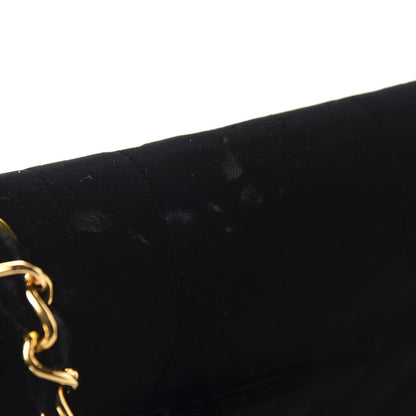 Chanel Velvet Vertical Quilted Jumbo Single Flap Black 11 of 12