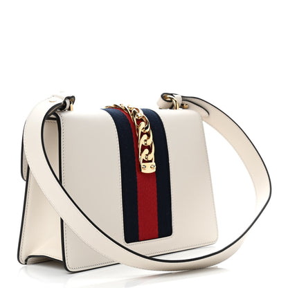 Gucci Calfskin Small Sylvie Shoulder Bag Off White 3 of 11