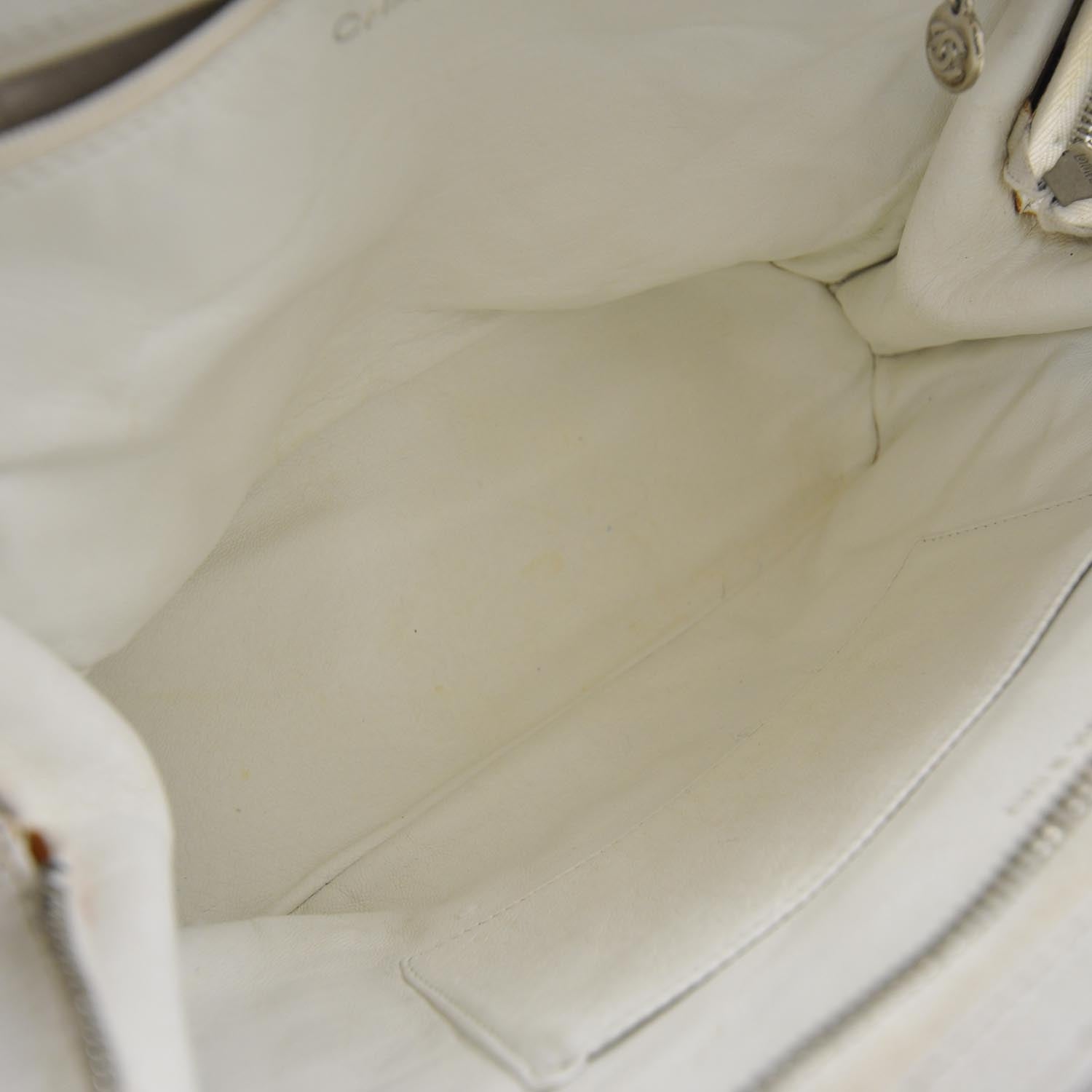 Chanel Caviar Quilted Shoulder Bag White 7 of 10