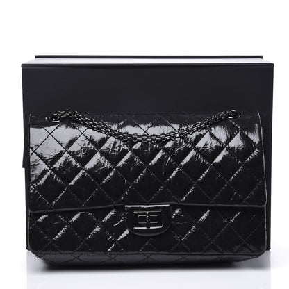 Chanel Distressed Patent Quilted 2.55 Reissue 226 Flap So Black 13 of 13