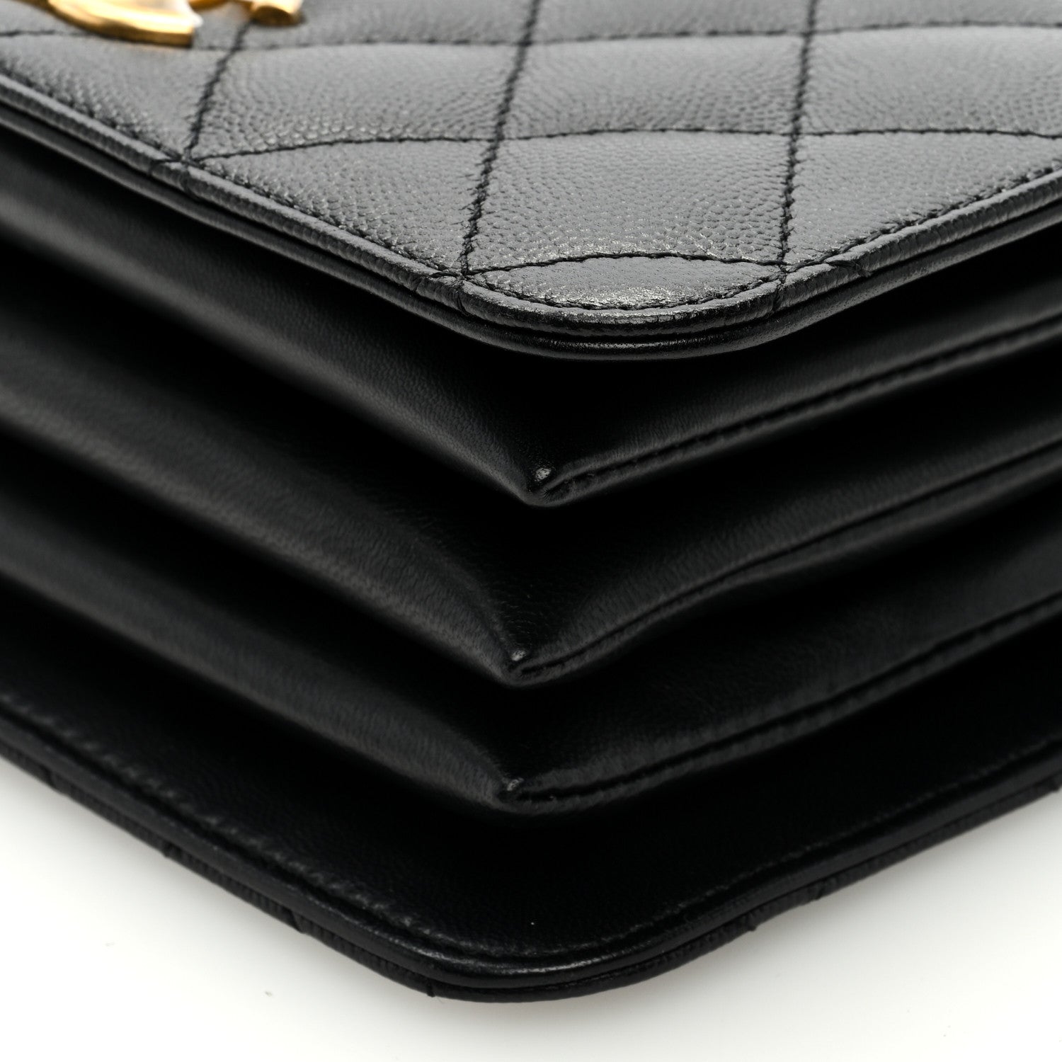 Chanel Caviar Quilted Mini Top Handle Flap Black 9 of 9