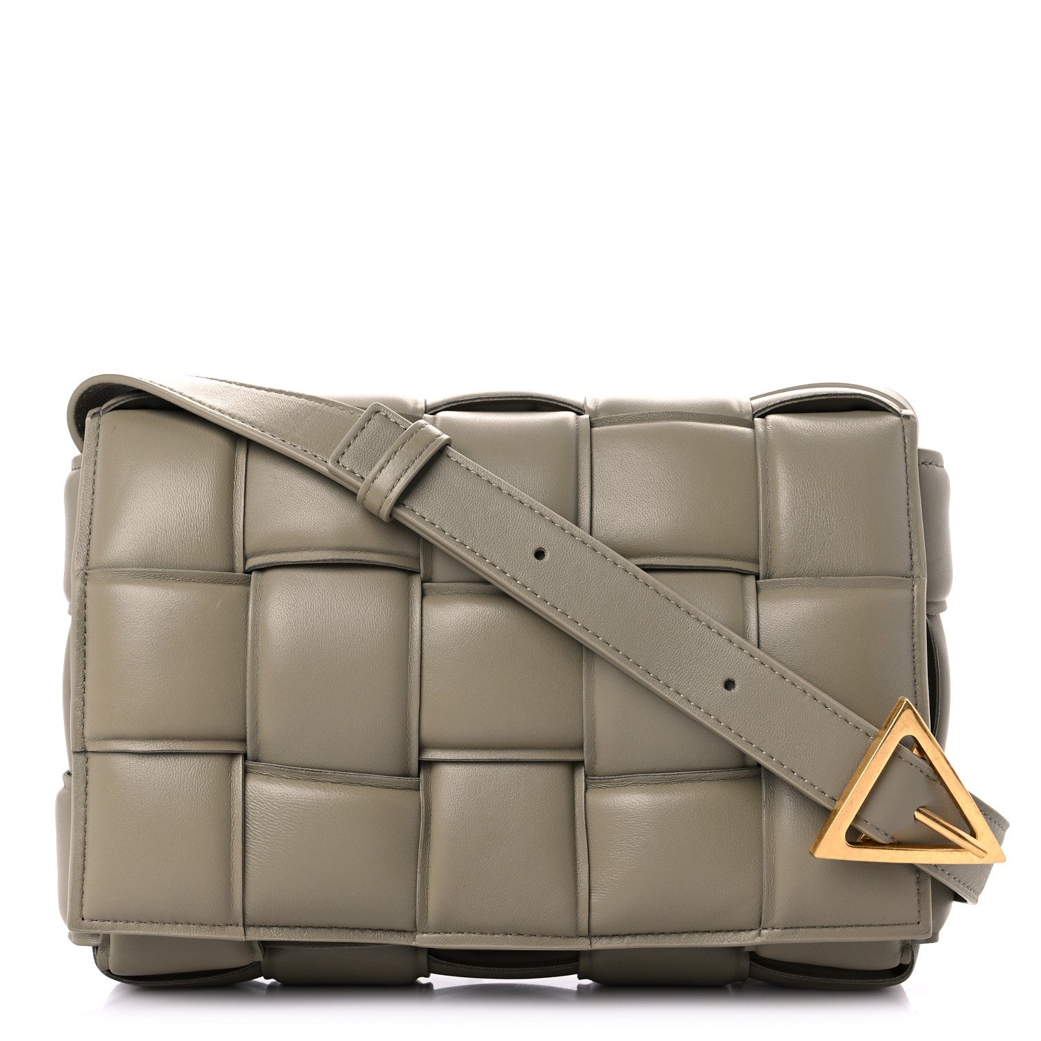 Bottega Veneta Nappa Maxi Intreccio Padded Cassette Crossbody Bag Taupe 1 of 8