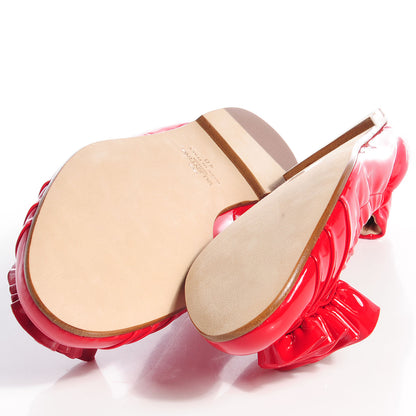Valentino Garavani Patent Ballet Flats 40 Red 5 of 9