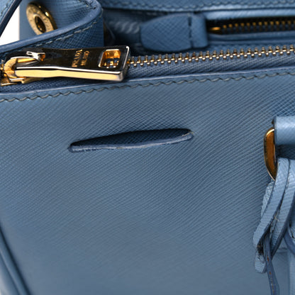 Prada Saffiano Medium Galleria Double Zip Tote Aviazione 9 of 14