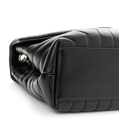 Saint Laurent Calfskin Y Quilted Monogram Medium Loulou Chain Satchel Black 10 of 11