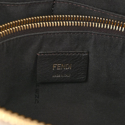 Fendi X JOSHUA VIDES Vitello Century Sfumato Medium By The Way Boston Bag Ghiaia Rosa Azzurro 7 of 10